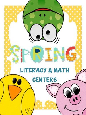cover image of Spring Literacy and Math Centers for First Grade (CCSS)